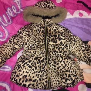 Girls leopard jacket